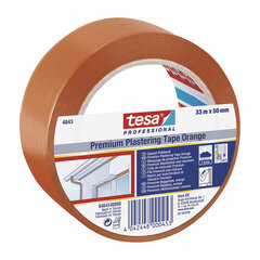 Izolācijas lente TESA Revoco Premium 4843 Oranžs Gumijas PVC (33 m x 50 mm) cena un informācija | Rokas instrumenti | 220.lv