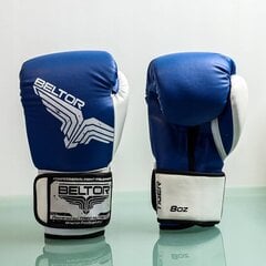 Beltor platinium fighter boxing gloves Tiger 8oz blue B0830 цена и информация | Боевые искусства | 220.lv