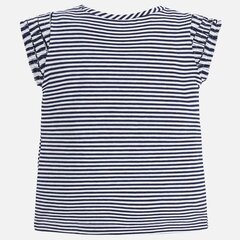 Полосатая футболка MAYORAL для девочки с короткими рукавами цена и информация | Рубашки для девочек | 220.lv