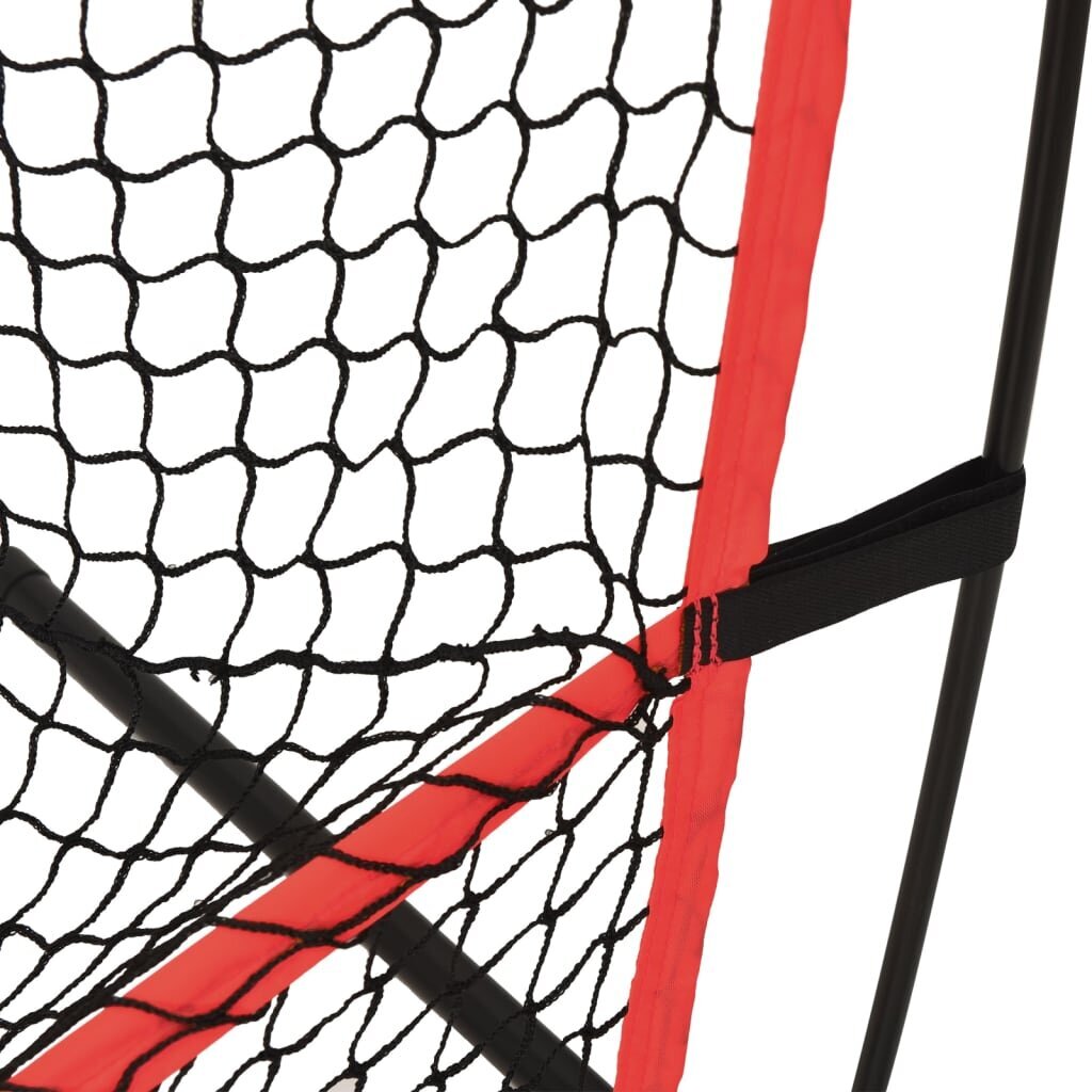 vidaXL beisbola tīkls, pārvietojams, melns un sarkans, 215x107x216 cm цена и информация | Beisbols | 220.lv