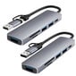 Splitter Hub 6in1 USB/Micro SD/Type-C cena un informācija | Adapteri un USB centrmezgli | 220.lv