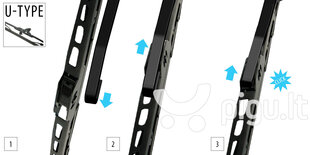 Vējstikla tīrītāja rāmis OXIMO 350mm 1 gab. cena un informācija | Logu slotiņas | 220.lv