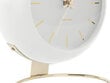 Galda pulkstenis Globe L ø21 cm, balts cena un informācija | Pulksteņi | 220.lv
