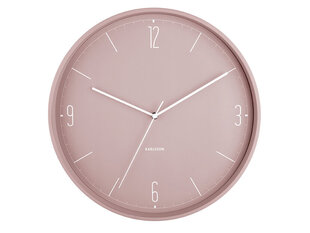Настенные часы Numbers & Lines ø40 cm, розовый цена и информация | Часы | 220.lv
