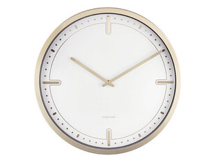 Sienas pulkstenis Dots & Batons ø42 cm, balts cena un informācija | Pulksteņi | 220.lv
