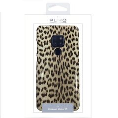 Puro Glam Leopard Cover HUAWEI MATE 20 czarny|black Limited Edition HWMATE20LEO3BLK cena un informācija | Telefonu vāciņi, maciņi | 220.lv