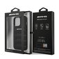 AMG AMHCP14LGSEBK iPhone 14 Pro 6,1" czarny|black hardcase Leather Debossed Lines cena un informācija | Telefonu vāciņi, maciņi | 220.lv
