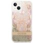 Guess GUHCP14MLFLSD iPhone 14 Plus 6,7" złoty|gold hardcase Paisley Liquid Glitter цена и информация | Telefonu vāciņi, maciņi | 220.lv