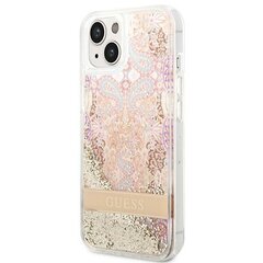 Guess GUHCP14MLFLSD iPhone 14 Plus 6,7" złoty|gold hardcase Paisley Liquid Glitter цена и информация | Чехлы для телефонов | 220.lv