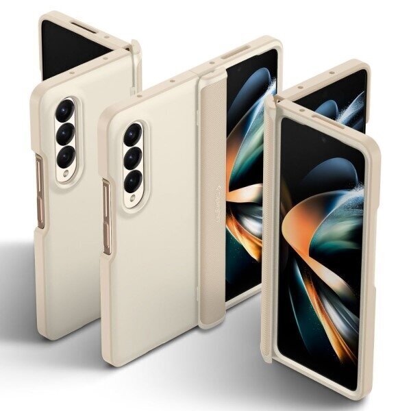 Spigen Slim Armor Pro Samsung Z Fold 4 pearled ivory ACS05512 cena un informācija | Telefonu vāciņi, maciņi | 220.lv