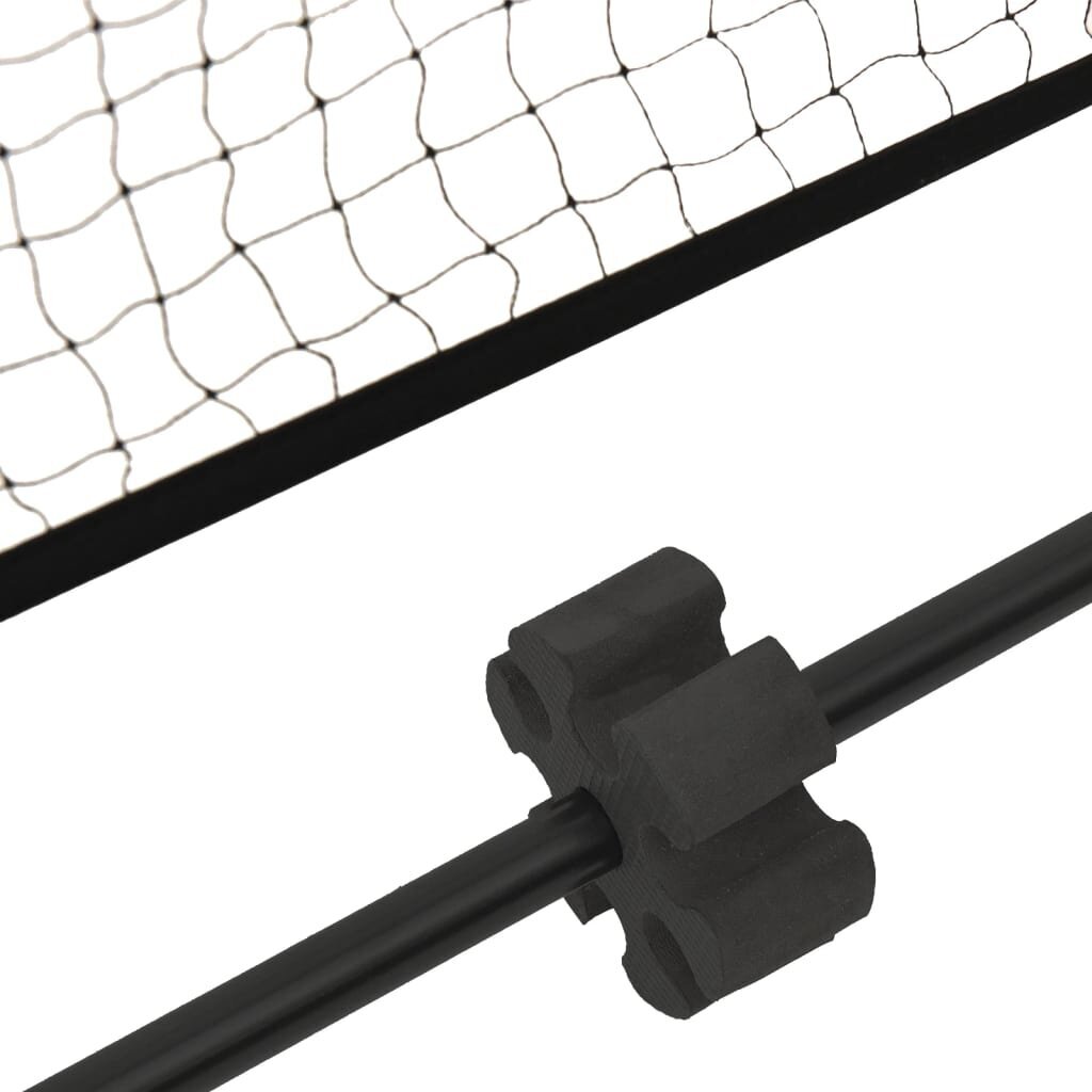 vidaXL tenisa tīkls, melns, sarkans, 400x100x87 cm, poliesters cena un informācija | Āra tenisa preces | 220.lv
