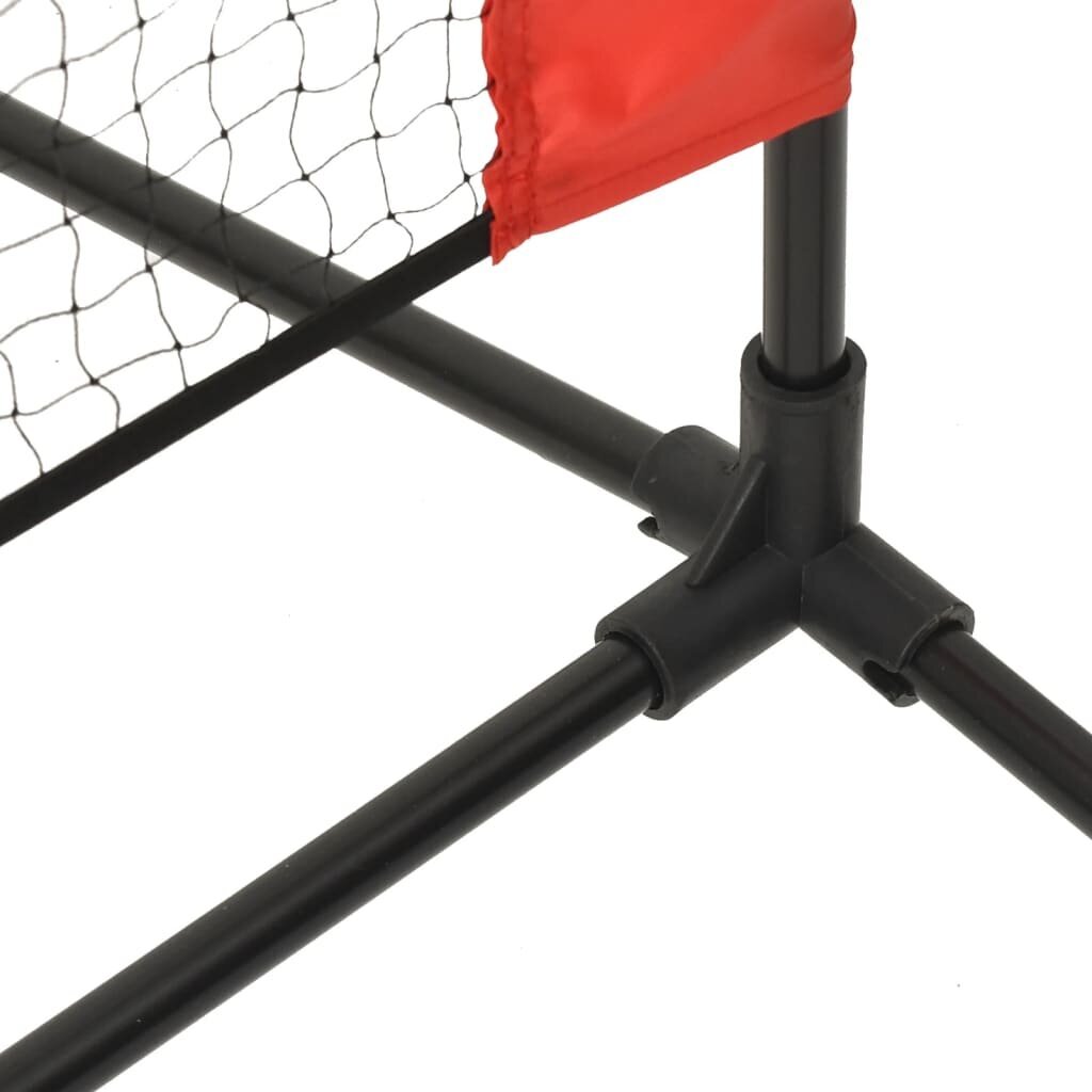 vidaXL tenisa tīkls, melns, sarkans, 400x100x87 cm, poliesters cena un informācija | Āra tenisa preces | 220.lv