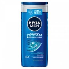 NIVEA MEN Fresh Ocean dušas želeja, 250 ml cena un informācija | Dušas želejas, eļļas | 220.lv