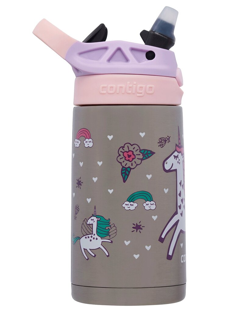 Bērnu termoss, Contigo Easy Clean 380 ml, Pink Unicorn цена и информация | Ūdens pudeles | 220.lv