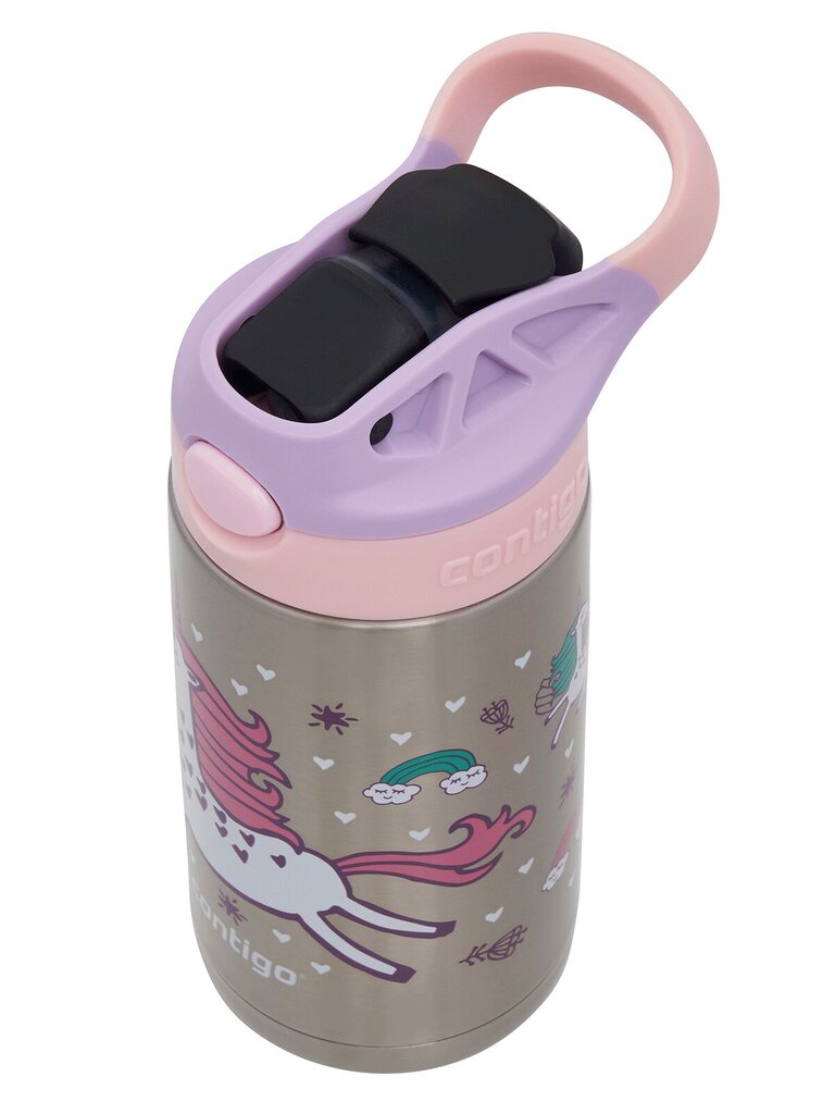 Bērnu termoss, Contigo Easy Clean 380 ml, Pink Unicorn цена и информация | Ūdens pudeles | 220.lv