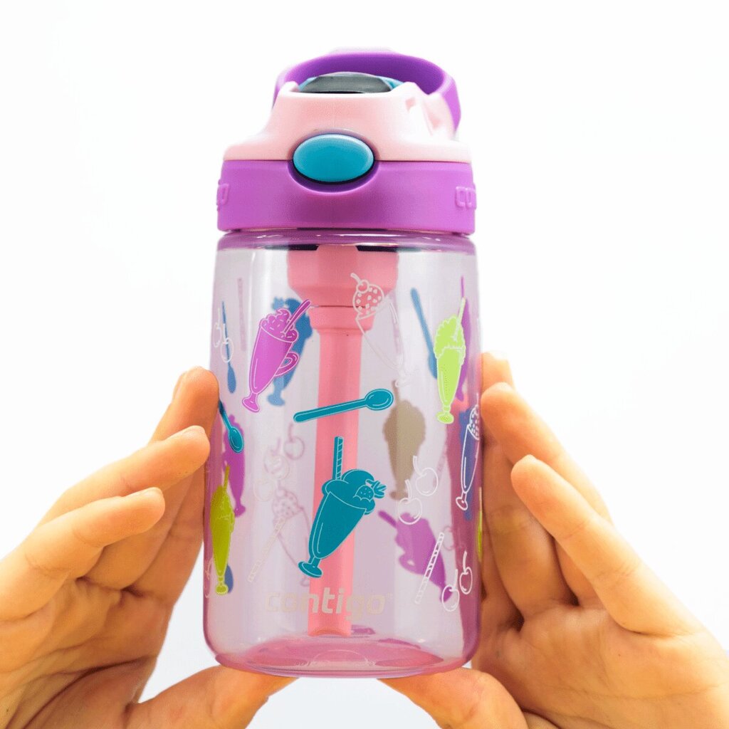 Bērnu pudele, Contigo Gizmo Easy Clean 420ml - Strawberry Shakes цена и информация | Ūdens pudeles | 220.lv