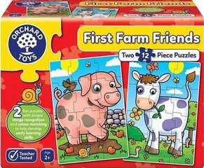 Puzle 2*12 First Farm Friends cena un informācija | Puzles, 3D puzles | 220.lv