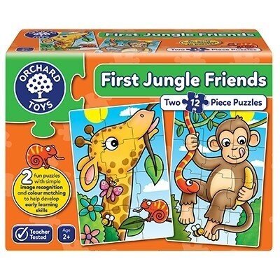 Puzle 2*12 First Jungle Friends цена и информация | Puzles, 3D puzles | 220.lv