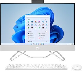 HP 27-cb1032nw AMD Ryzen™ 7 68,6 cm (27 collas) 1920 x 1080 pikseļi 8 GB DDR4-SDRAM 512 GB SSD daudzfunkcionālais dators Windows 11 mājas Wi-Fi 5 (802.11ac) Balts цена и информация | Стационарные компьютеры | 220.lv