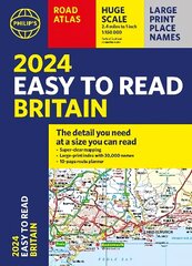 2024 Philip's Easy to Read Britain Road Atlas: (A4 Paperback) cena un informācija | Ceļojumu apraksti, ceļveži | 220.lv