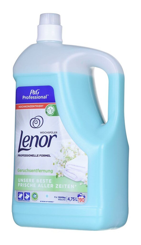 Veļu mīkstinātājs Lenor Fresh Odor Eliminator, 4,75 l cena un informācija | Veļas mazgāšanas līdzekļi | 220.lv