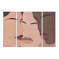 3 attēlu komplekts DKD Home Decor (140 x 3,8 x 100 cm) cena un informācija | Gleznas | 220.lv