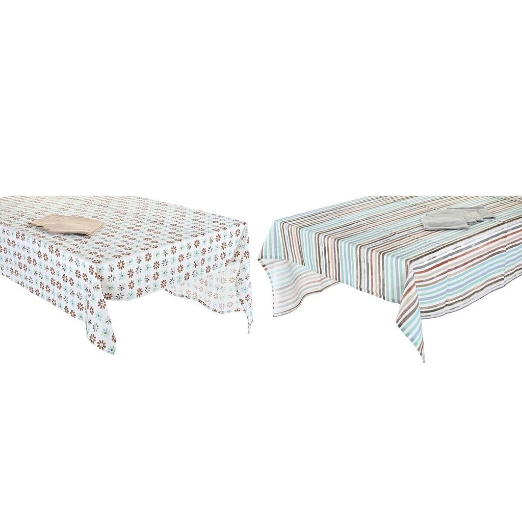 Galda drānas un salvetes DKD Home Decor 2 gb. 150 x 150 x 0,5 cm cena un informācija | Galdauti, salvetes | 220.lv