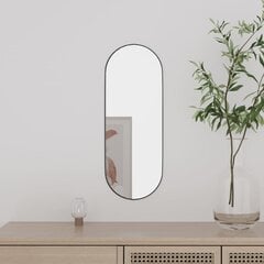 vidaXL sienas spogulis, 15x40 cm, stikls, ovāls cena un informācija | Spoguļi | 220.lv