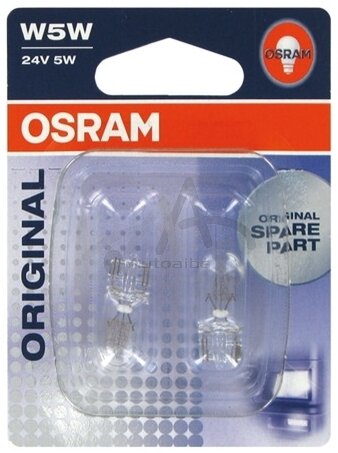 Automašīnas spuldze Osram OS2845-02B 5 W Barža 24 V W5W cena un informācija | Auto spuldzes | 220.lv