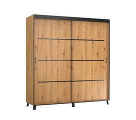 Шкаф ADRK Furniture Berke, 200 см, коричневый цена и информация | Шкафы | 220.lv