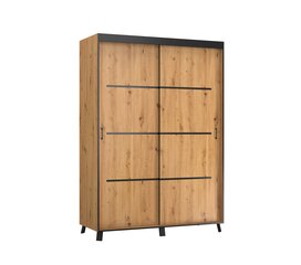 Шкаф ADRK Furniture Berke, 150 см, коричневый цена и информация | Шкафы | 220.lv
