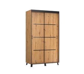 Шкаф ADRK Furniture Berke, 120 см, коричневый цена и информация | Шкафы | 220.lv