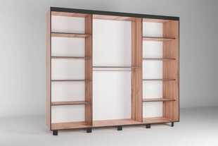 Skapis ADRK Furniture Bergamo, 250 cm, brūns cena un informācija | Skapji | 220.lv