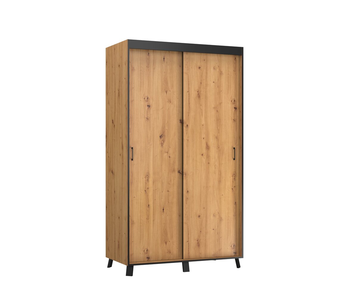 Skapis ADRK Furniture Bergamo, 120 cm, brūns cena un informācija | Skapji | 220.lv