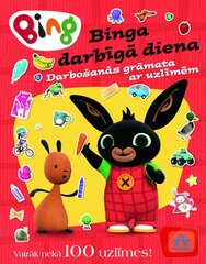 Bing. Binga darbīgā diena. Darbošanās grāmata ar uzlīmēm цена и информация | Книжки - раскраски | 220.lv