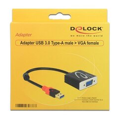Delock 62738, USB-A M/VGA F cena un informācija | Adapteri un USB centrmezgli | 220.lv