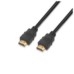 HDMI Kabelis NANOCABLE HDMI V2.0, 1m 10.15.3601 V2.0 4K 1 m Melns cena un informācija | Kabeļi un vadi | 220.lv