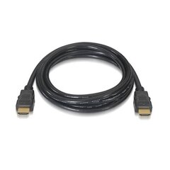 HDMI Kabelis NANOCABLE HDMI V2.0, 0.5m 10.15.3600 V2.0 4K 0,5 m Melns cena un informācija | Kabeļi un vadi | 220.lv