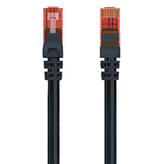 Жесткий сетевой кабель UTP кат. 6 Ewent EW-6U-005BL 1000 Mbit/s Чёрный (0,5 m) цена и информация | Кабели и провода | 220.lv