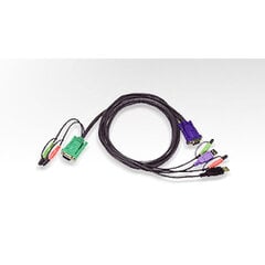 Aten 2L-5303UU, KVM/VGA/USB, 3 m cena un informācija | Kabeļi un vadi | 220.lv