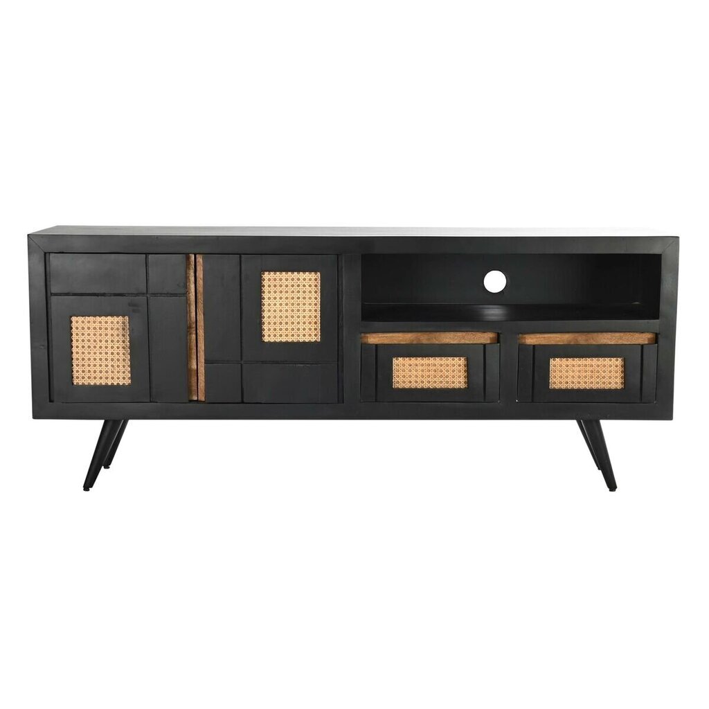 TV galds DKD Home Decor Melns (145,5 x 40,5 x 60 cm) cena un informācija | TV galdiņi | 220.lv