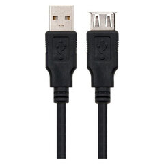 USB Kabelis NANOCABLE 8433281002999 3 M Melns cena un informācija | Kabeļi un vadi | 220.lv