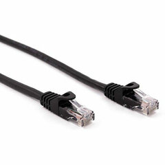 Жесткий сетевой кабель UTP кат. 6 Nilox   Чёрный 1 m цена и информация | Кабели и провода | 220.lv