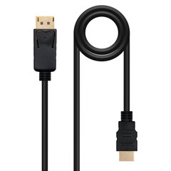 Адаптер для DisplayPort на HDMI NANOCABLE 10.15.4301-L150 цена и информация | Кабели и провода | 220.lv