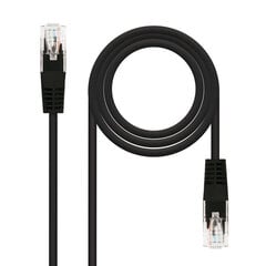 Жесткий сетевой кабель UTP кат. 6 NANOCABLE   Чёрный цена и информация | Кабели и провода | 220.lv