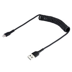 USB uz Lightning Kabelis Startech RUSB2ALT50CMBC Melns 50 cm cena un informācija | Kabeļi un vadi | 220.lv