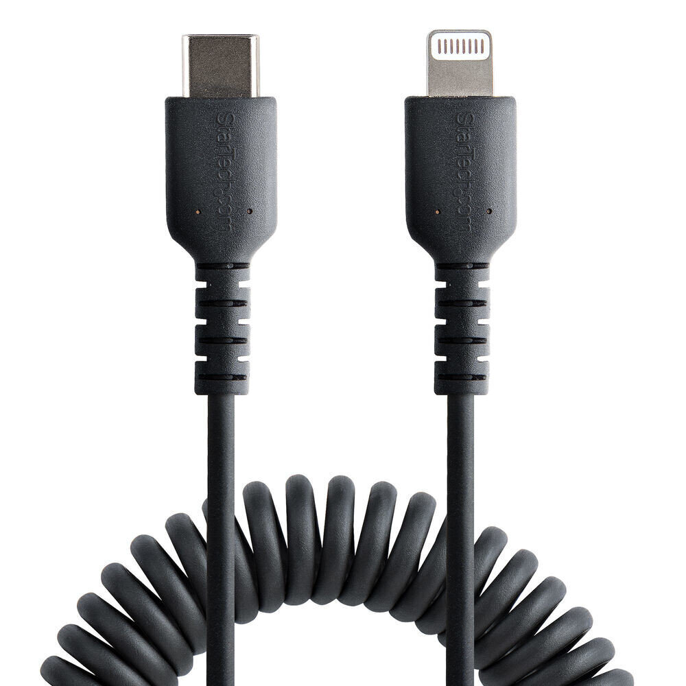 USB uz Lightning Kabelis Startech RUSB2CLT50CMBC Melns 50 cm cena un informācija | Kabeļi un vadi | 220.lv