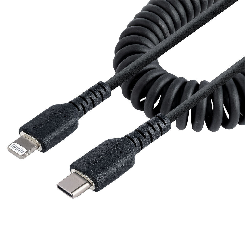 USB uz Lightning Kabelis Startech RUSB2CLT1MBC Melns 1 m cena un informācija | Kabeļi un vadi | 220.lv