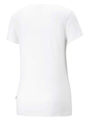 PUMA Ess+ Logo Power Tee White 234237966 цена и информация | Футболка женская | 220.lv