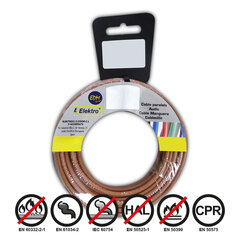 Коаксиальный кабель для ТВ-антенны EDM, 10 м, 2.5 мм цена и информация | Кабели и провода | 220.lv